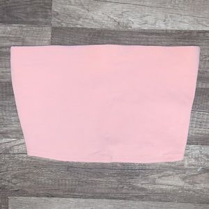 H&M Baby Pink Bandeau Crop Top